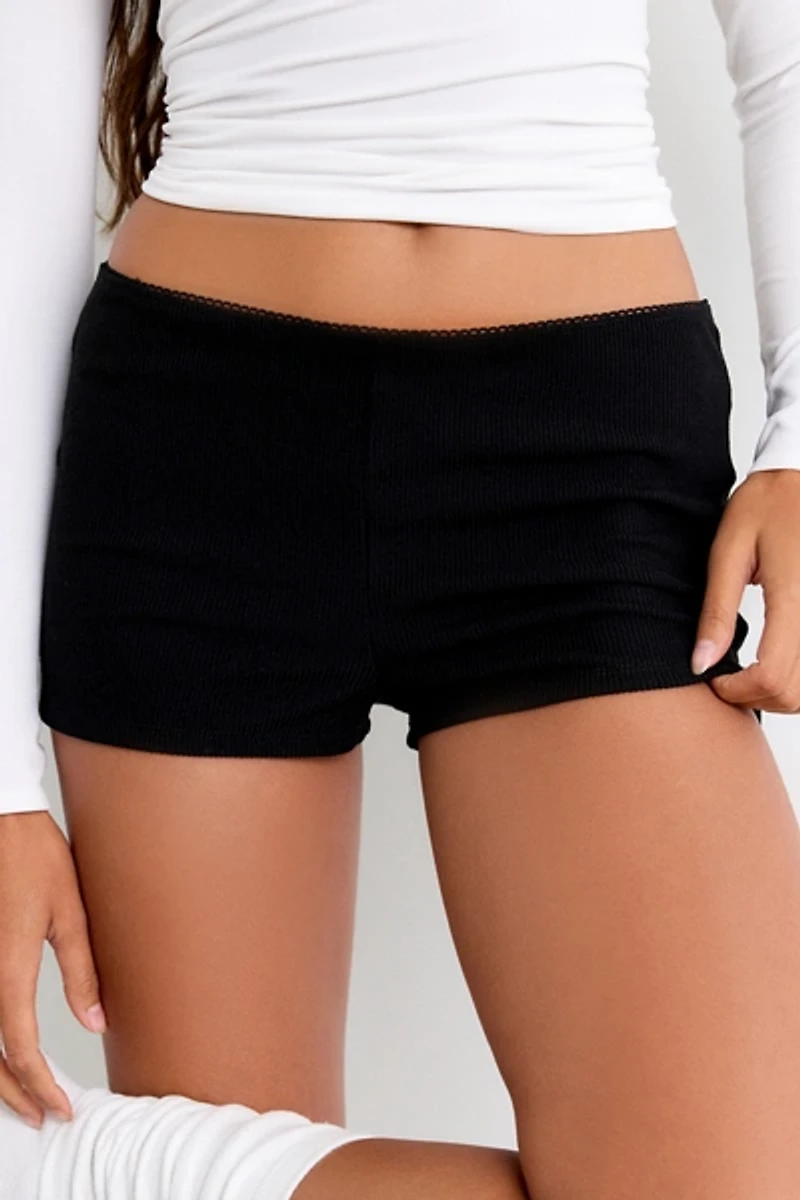 Out From Under Robbie Ribbed Micro Shorts