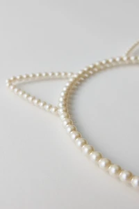 Pearl Beaded Cat Ears Headband