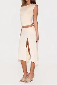 Tiger Mist Alyssa Asymmetric High-Low Midi Skirt