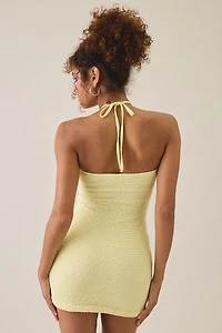 Tiger Mist Korrie Knit Convertible Tie Halter Mini Dress