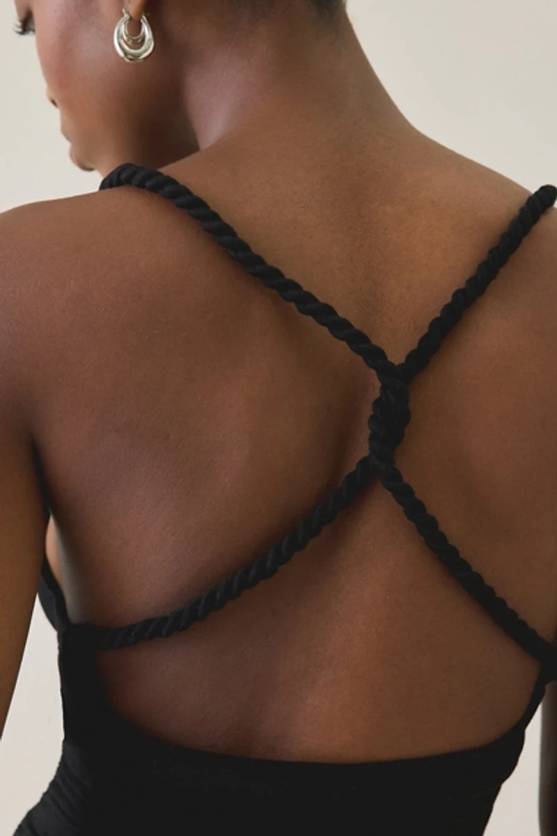 Tiger Mist Liola Twist-Strap Cowl Neck Cami