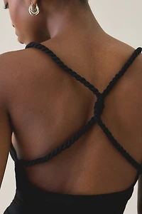 Tiger Mist Liola Twist-Strap Cowl Neck Cami