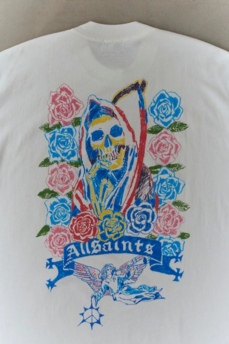AllSaints Cray Graphic Oversized Fit Tee