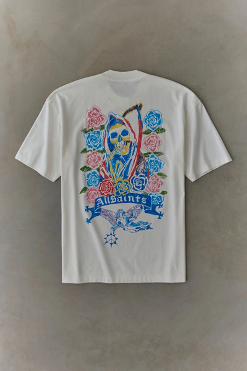 AllSaints Cray Graphic Oversized Fit Tee