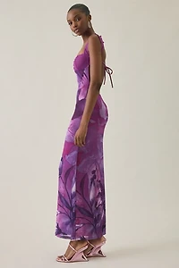 Tiger Mist Nyomi Hibiscus Floral Mesh Maxi Dress