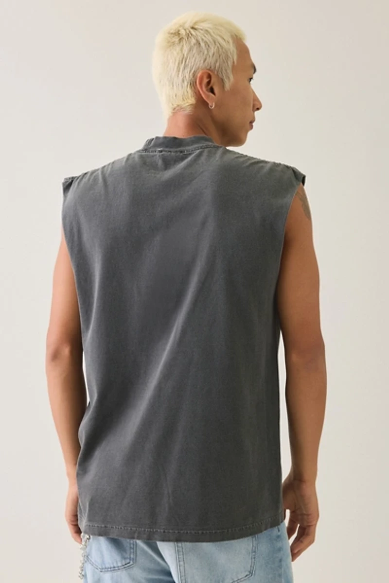 Shaka Wear 7.5oz Heavyweight Garment Dyed Muscle Tank Top