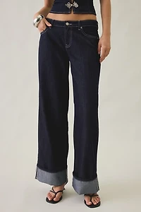 Tiger Mist Tilda Cuffed Low-Rise Wide Leg Jeans