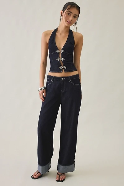 Tiger Mist Tilda Cuffed Low-Rise Wide Leg Jeans