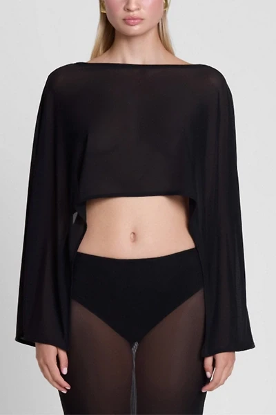 LEAU Imogen Sheer Mesh Cape