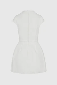 LEAU Cote Cap Sleeve Pocket Mini Dress