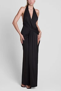 LEAU Palermo Plunge Drape Maxi Dress