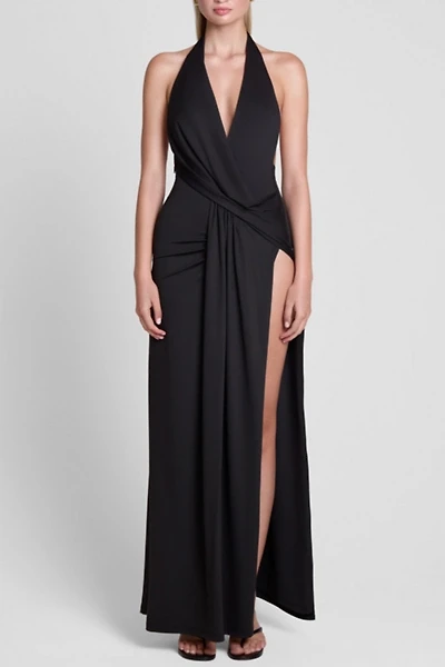 LEAU Palermo Plunge Drape Maxi Dress