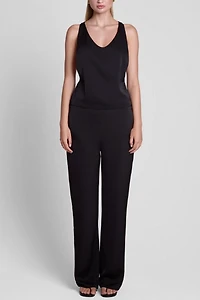 LEAU Soho Satin Straight Leg Pants