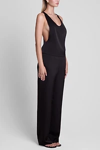 LEAU Soho Satin Straight Leg Pants