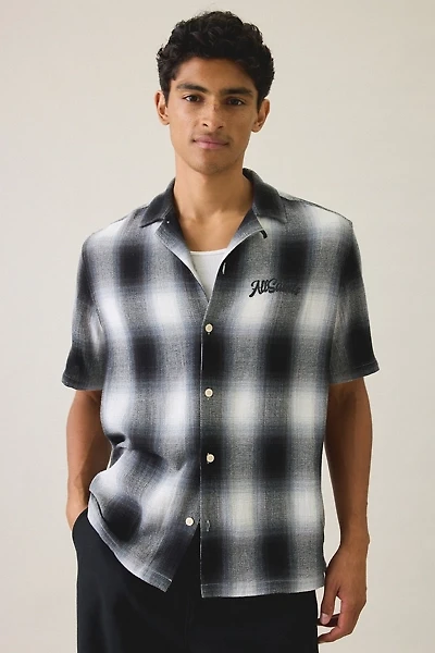 AllSaints Fade Out Check Short Sleeve Shirt