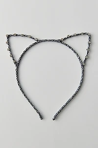 Beaded Cat Ears Headband