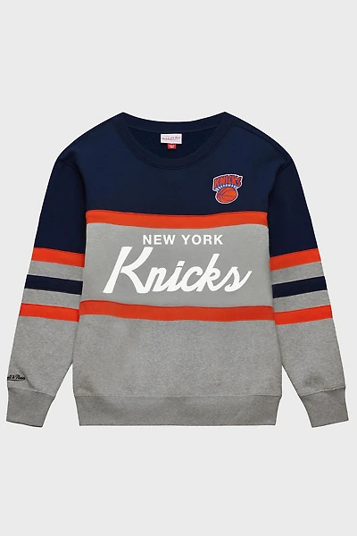 Mitchell & Ness NBA New York Knicks Head Coach Crew Neck Sweatshirt