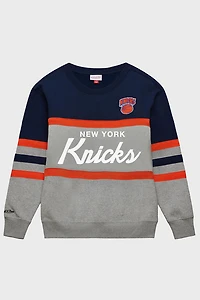 Mitchell & Ness NBA New York Knicks Head Coach Crew Neck Sweatshirt