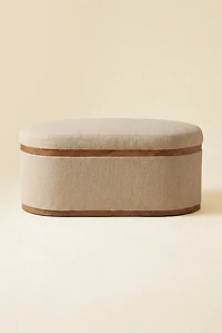 TOV Furniture Olivier Boucle Upholstered Storage Ottoman