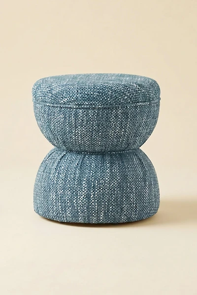 TOV Furniture Tomlin Gaming Ruched Hourglass Ottoman