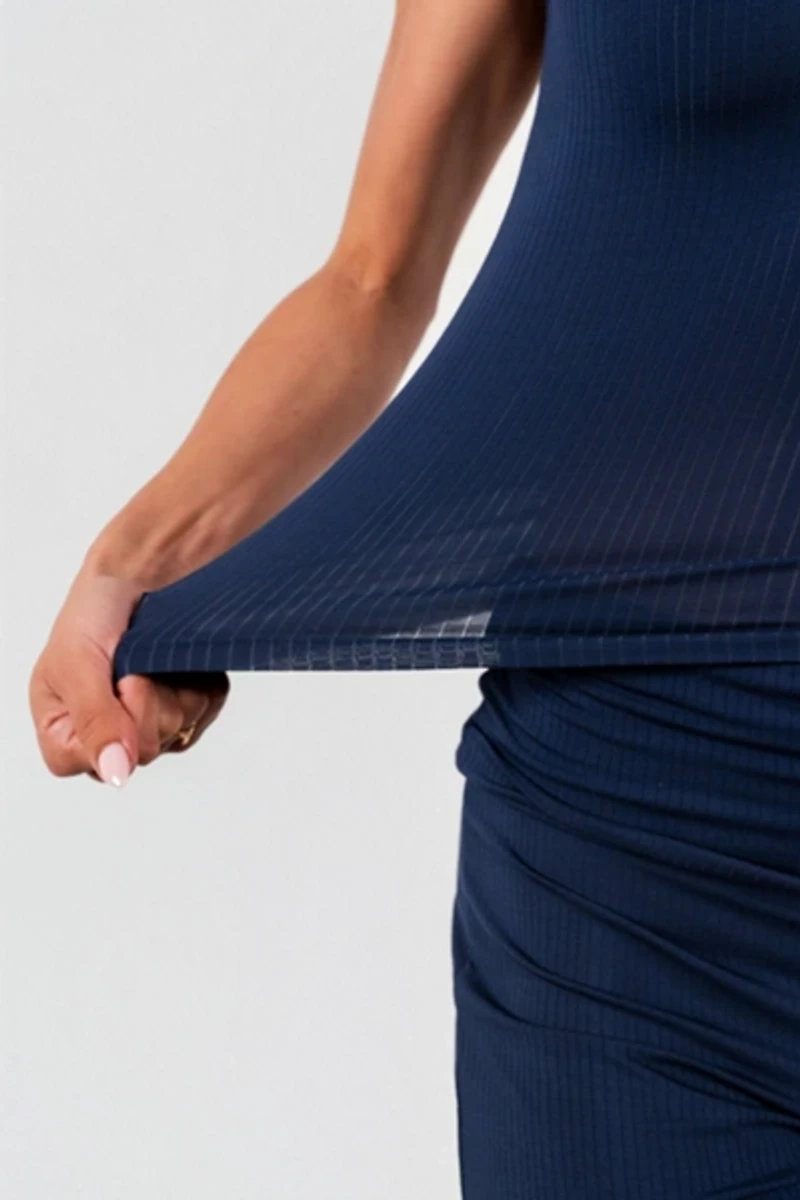 Vitality Float Rib Henley Tee