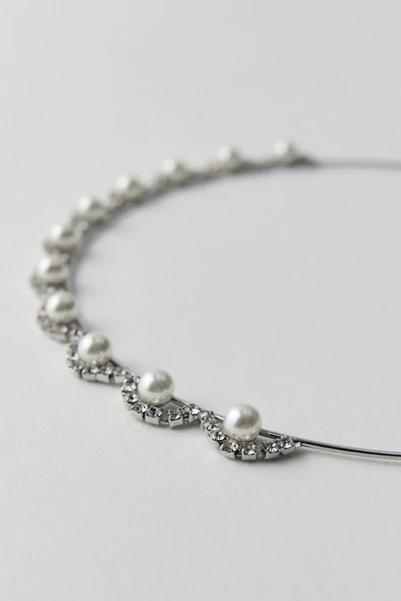 Estelle Pearl Crown Headband