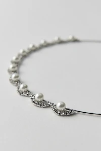 Estelle Pearl Crown Headband