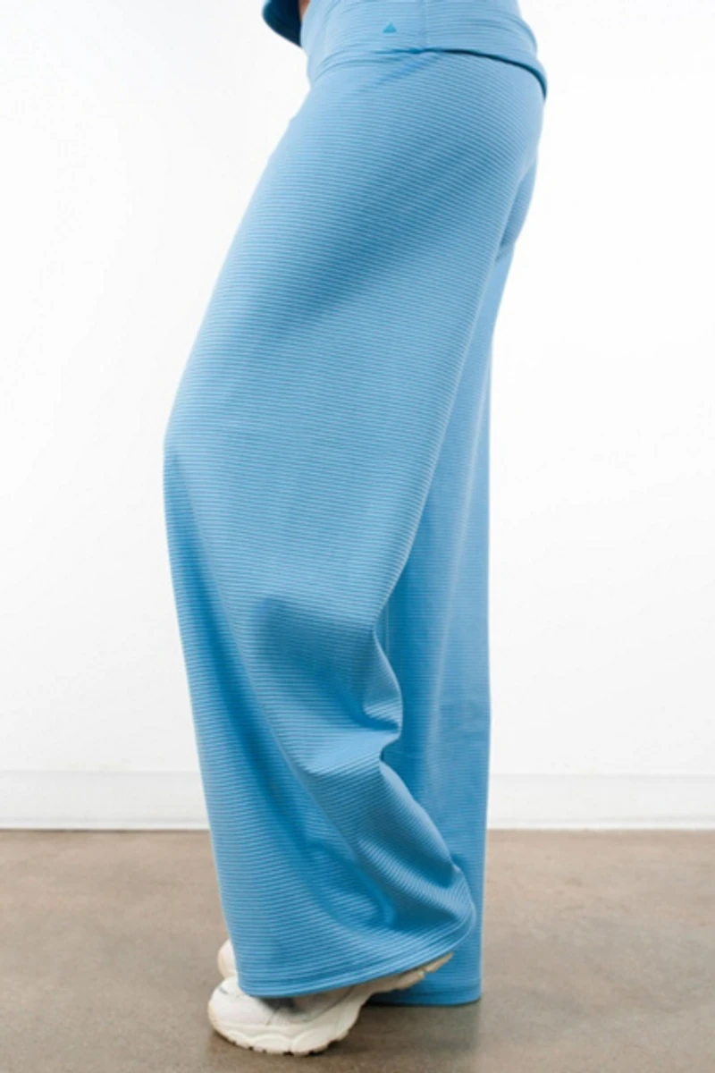 Vitality Microstripe Foldover Pant