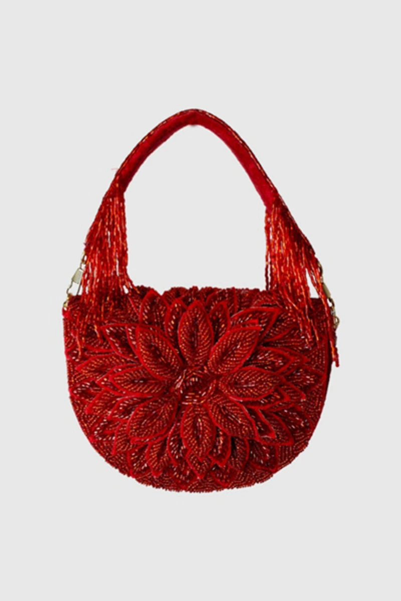 Dahlia Beaded Handbag