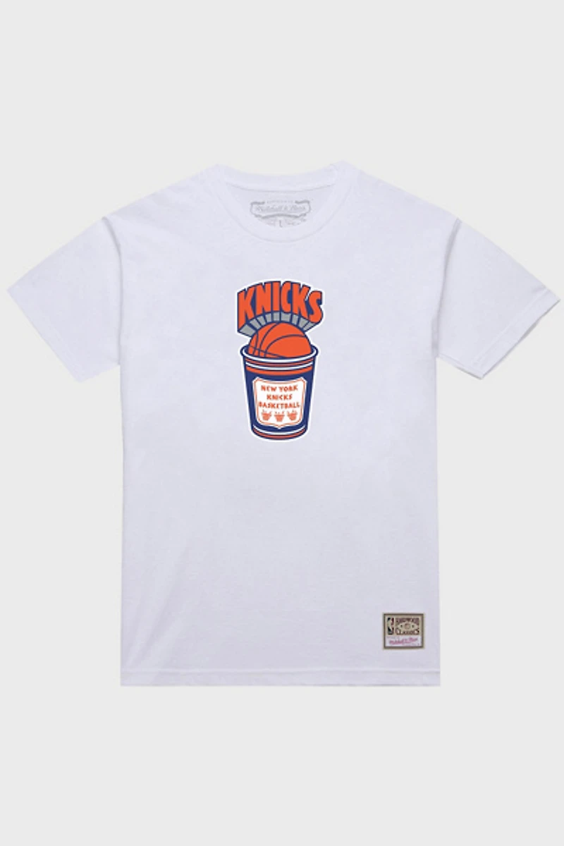 Mitchell & Ness NBA New York Knicks Hardwood Classics Coffee Graphic Tee