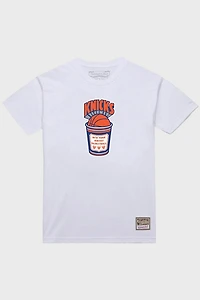 Mitchell & Ness NBA New York Knicks Hardwood Classics Coffee Graphic Tee