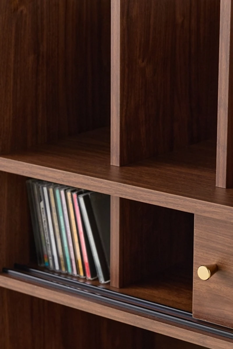 Crosley Dylan Record Player Storage Cabinet