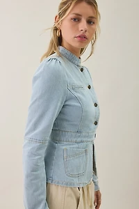 Lioness Brooklyn Denim Military Jacket