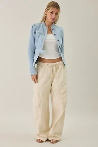 Lioness Brooklyn Denim Military Jacket