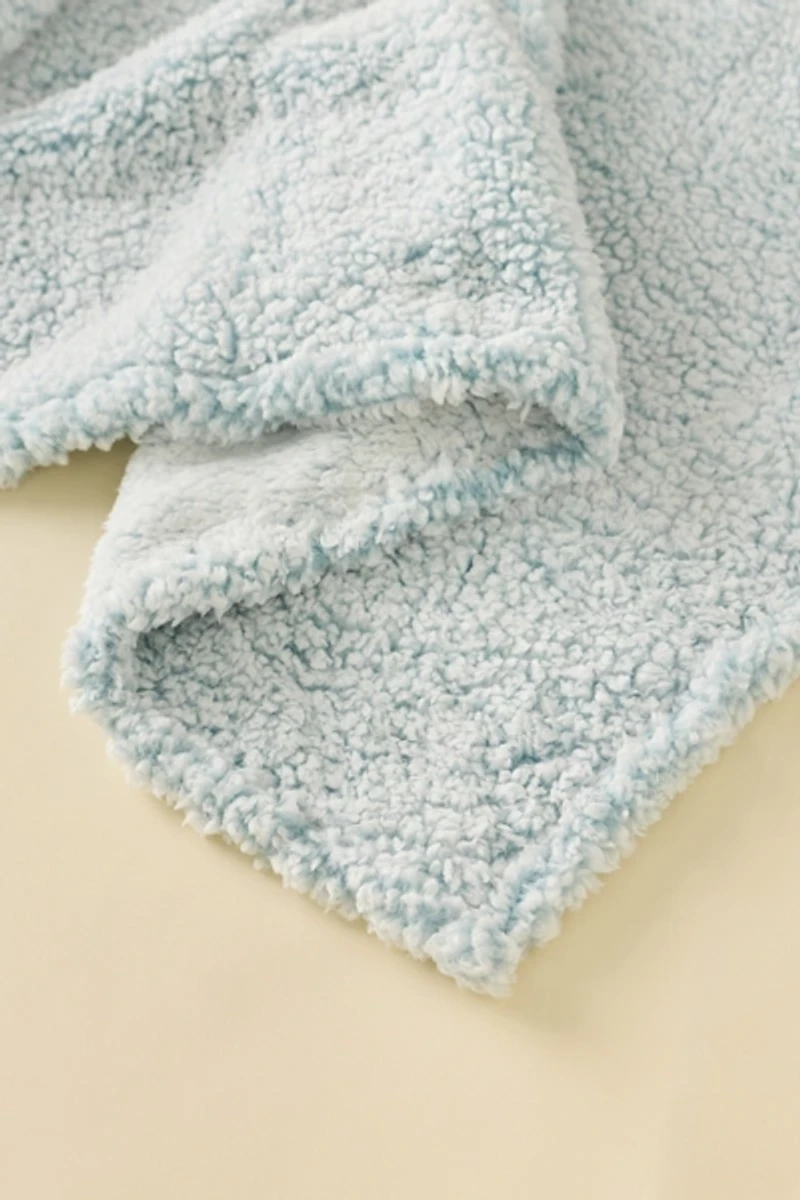 Mae Cozy Marled Fleece Throw Blanket