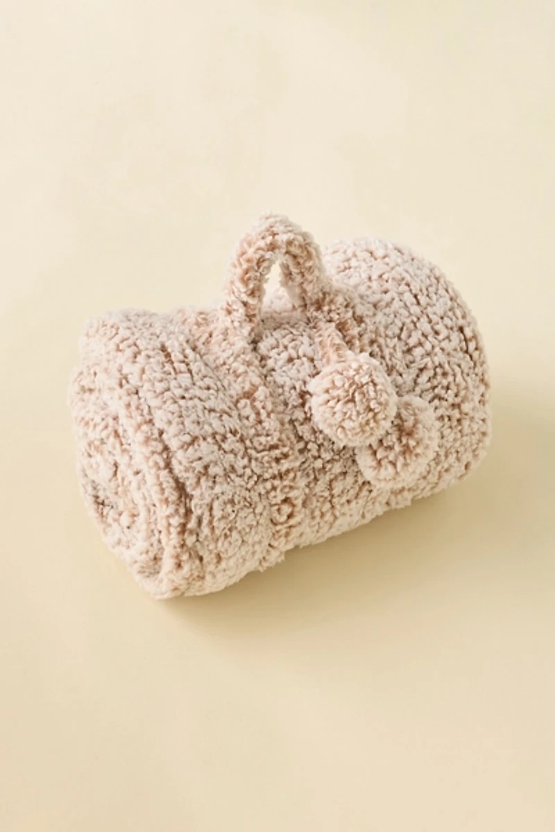 Mae Cozy Marled Fleece Throw Blanket