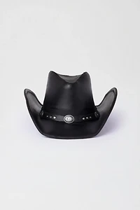 Minnetonka Leather Silverton Dude Cowboy Hat