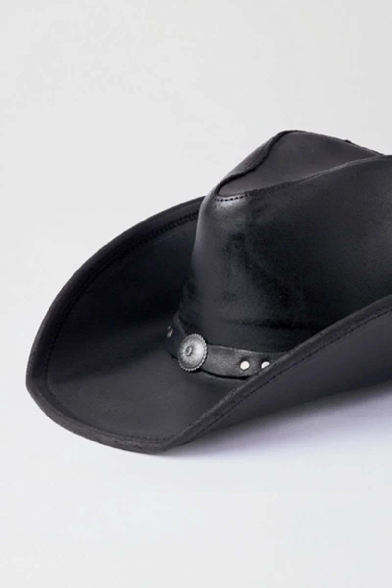 Minnetonka Leather Silverton Dude Cowboy Hat