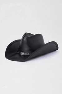 Minnetonka Leather Silverton Dude Cowboy Hat