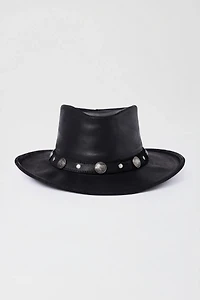 Minnetonka Leather Buffalo Nickel Cowboy Hat