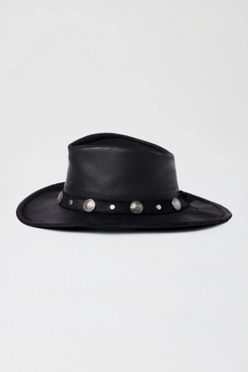Minnetonka Leather Buffalo Nickel Cowboy Hat