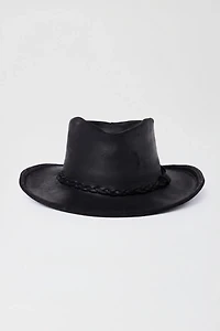 Minnetonka Leather Braided Outback Cowboy Hat