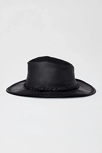 Minnetonka Leather Braided Outback Cowboy Hat