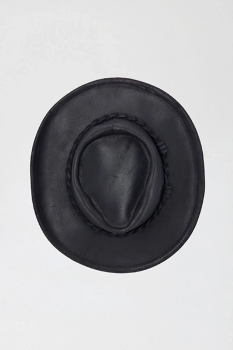 Minnetonka Leather Braided Outback Cowboy Hat
