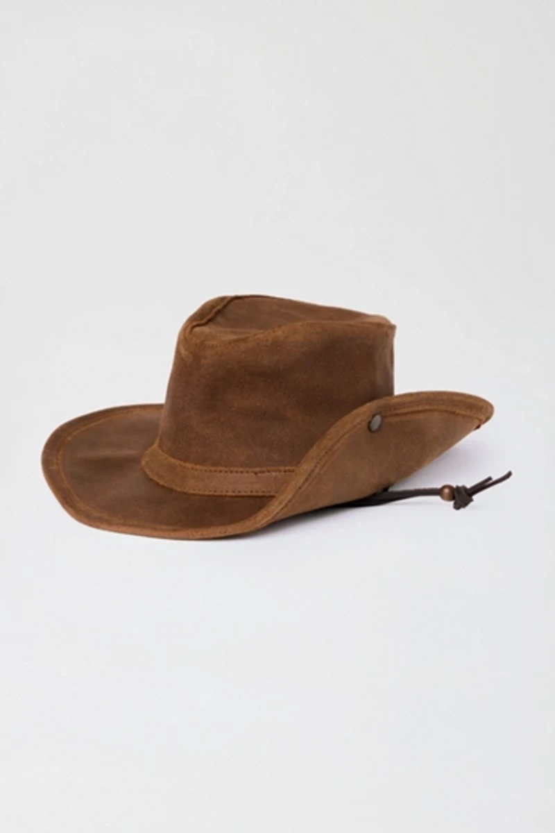 Minnetonka Leather Aussie Cowboy Hat