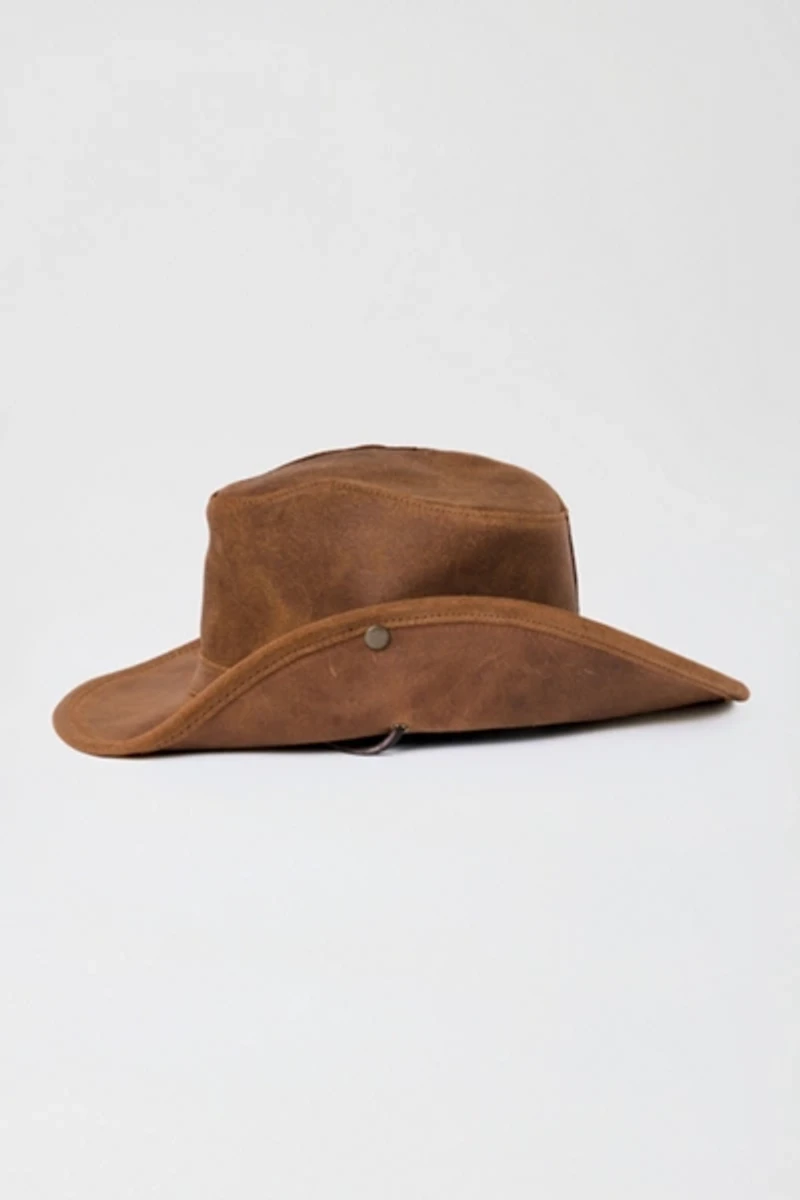 Minnetonka Leather Aussie Cowboy Hat