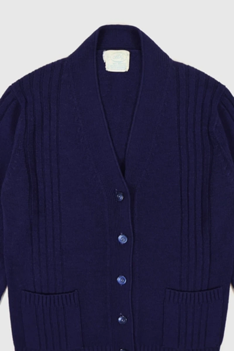Vintage Blue Cardigan Sweater