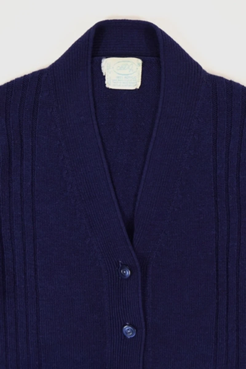Vintage Blue Cardigan Sweater