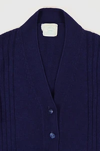 Vintage Blue Cardigan Sweater