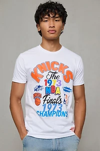 Mitchell & Ness NBA New York Knicks 1973 Finals Champions Fest Graphic Tee
